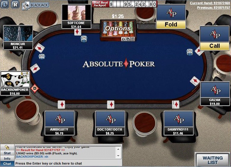Absolute Poker screenshot 3