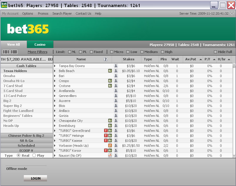 Bet365 Poker screenshot 2